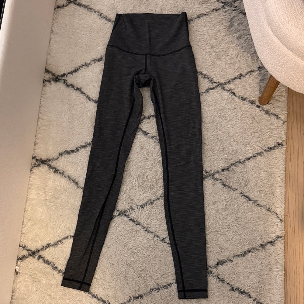 High-Waisted Grey Lululemon Leggings
